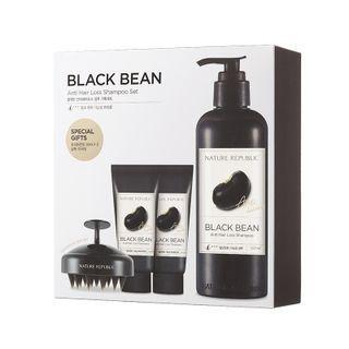 Nature Republic - Black Bean Anti Hair Loss Shampoo Set 4 Pcs