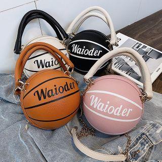 Lettering Ball Bucket Bag