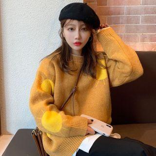 Jacquard Sweater Orange - One Size