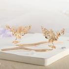 Retro Alloy Phoenix Hair Stick 1 Pair - Matching - Gold - One Size