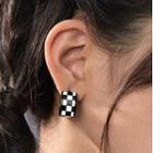 Checker Alloy Earring