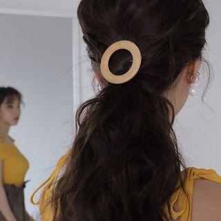 Wooden Square / Circle Hair Tie