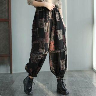 Patch Work Harem Pants