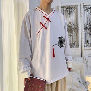Tasseled Long-sleeve T-shirt