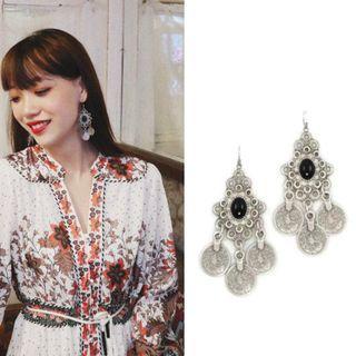 Coin Earring Silver - One Size