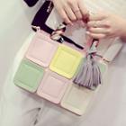 Tasseled Colour Block Handbag