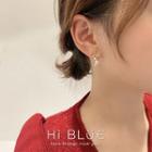 Crescent & Faux Pearl Drop Earring 1 Pair - As Shown In Figure - One Size