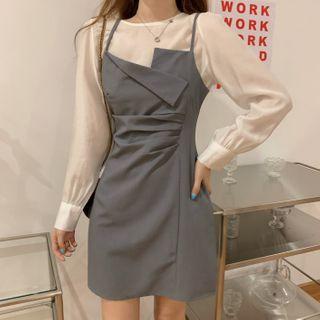 Set: Blouse + Overall Dress