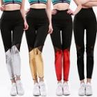 Metallic Panel Leggings