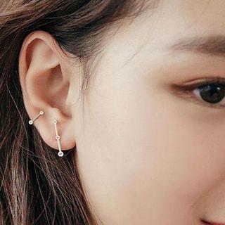 Sterling Silver Beaded Studs