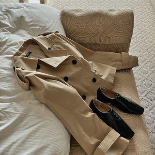 Raglan Epaulet Trench Jacket