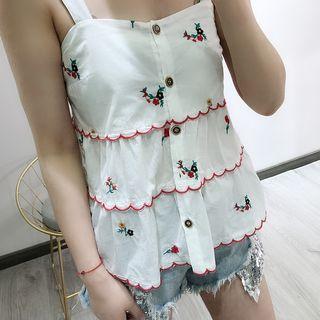 Sleeveless Floral Print Camisole Top