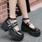 Platform Ankle-strap Mary Jane Shoes