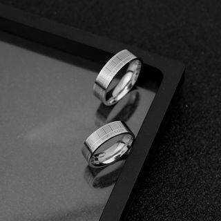 Barcode Stainless Steel Ring