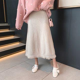 Fringe Trim Skirt