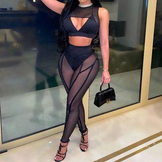 See Through Skinny Pants