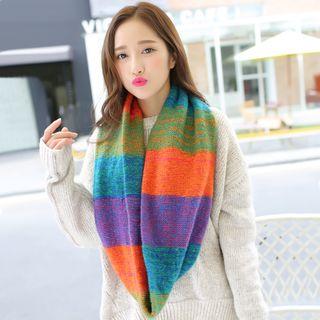 Color Block Knit Neck Warmer