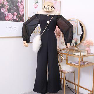 Boatneck Wide-leg Overall
