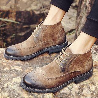 Lace-up Brogue Boots