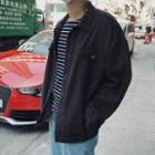 Pocket-detail Long-sleeve Denim Jacket