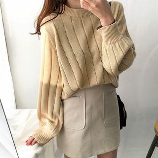 Plain Sweater Almond - One Size