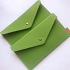 Faux Suede Makeup Brush Pouch Green - One Size
