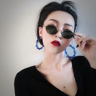Twisted Acrylic Hoop Earring