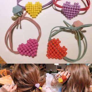 Heart Hair Tie / Set Of 10: Heart Hair Tie