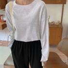 Round-neck Cotton T-shirt In 12 Colors