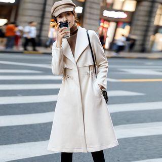 Drawstring Midi Coat