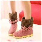 Bow Short Snow Boots
