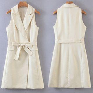 Tie-waist Midi Vest