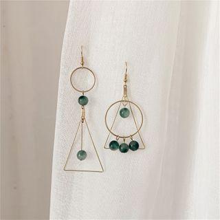 Non-matching Triangle Drop Earring / Clip-on Earring