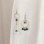 Non-matching Triangle Drop Earring / Clip-on Earring