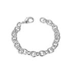 Fashion Simple Circle Bracelet Silver - One Size