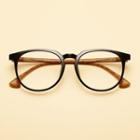 Wooden Arm / Plain Glasses