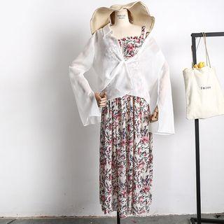 Bell-sleeved Light Blouse
