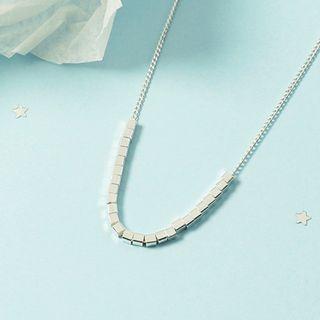 Cube Necklace Silver - One Size