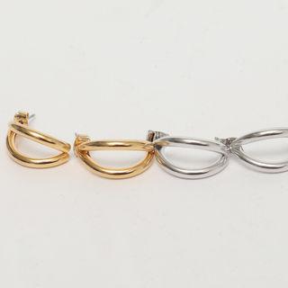 2-strand Hoop Earrings