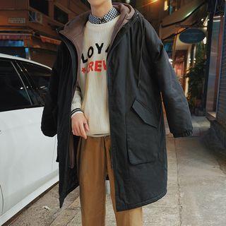 Mock Two-piece Hooded Parka