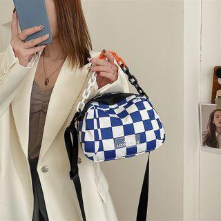 Chain Checkerboard Crossbody Bag