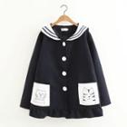 Sailor Collar Button Coat