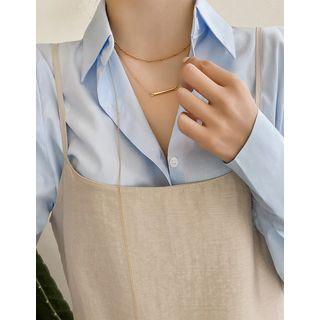Metal-bar Layered Necklace