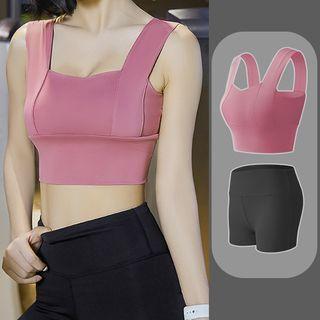 Sports Set: Sleeveless Top + Yoga Shorts