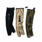 Gather-cuff Buckled Cargo Pants