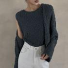 Sleeveless Fluffy Knit Top