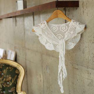 Self-tie Lace Cape