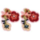 Hand-woven Floral Earrings  - One Size