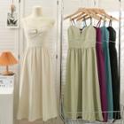 Pearl-trim Sleeveless Midi Dress In 5 Colors