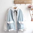 Corduroy Baseball Jacket / Blouse / Set